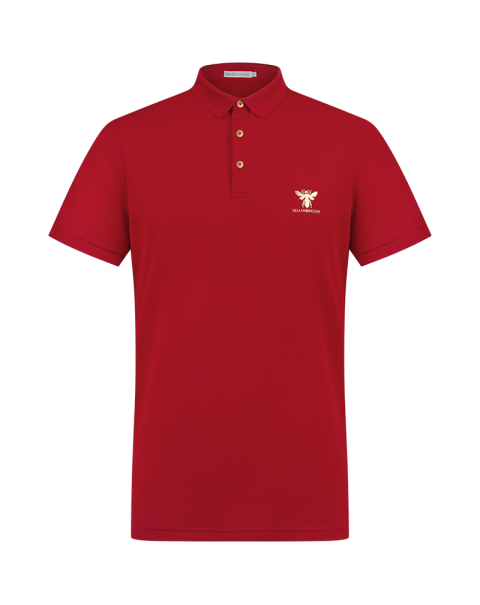 Summer Printed Logo Polo T Shirt Graphic for Man Short Sleeve Causal Business Golden Bee Cotton Blend Clothing Tops