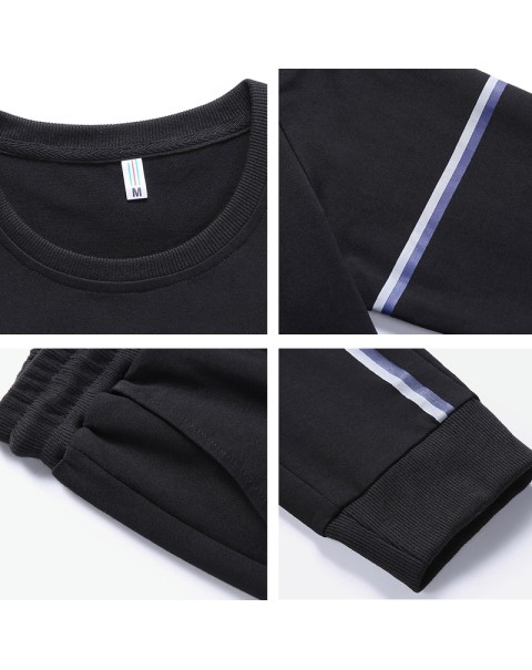 Spring Autumn 95% Cotton Men's Tracksuit Plus Size Pullover Sweatshirts+Pants 2 Piece Sets Sportswear Jogging Sweat Suits 8XL