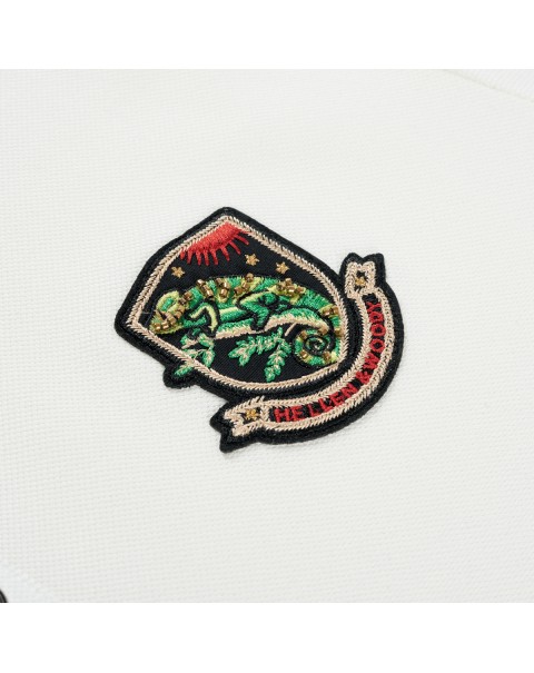 HELLEN&WOODY Luxury Casual Polo Shirt for Men 2022 Summer Slim Embroidered Stickers Lapel Short-sleeved Men's Stripes Cotton