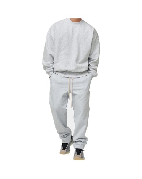 New muscle fitness brothers sports suit men's autumn leisure running training loose large size sports suit