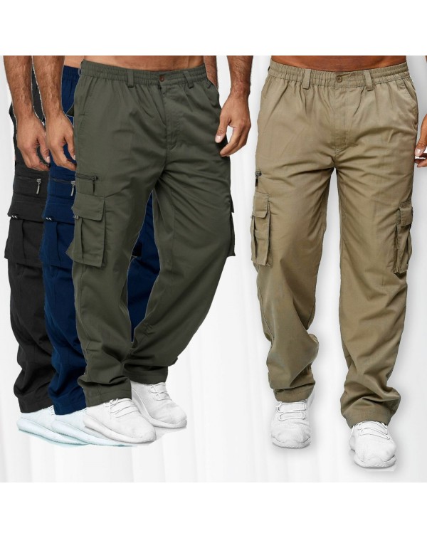 Men's pants big pockets cargo pants