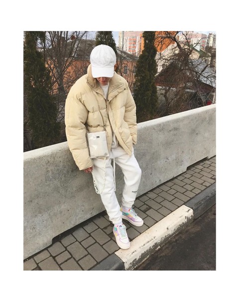 2020SS CARL's New Sweatpants Reflective Print Loose Cotton Trousers Track pants