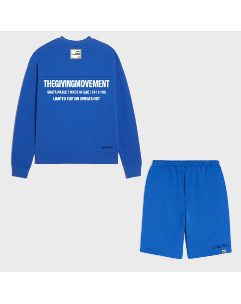 TGM Round Neck Pullovers Sweatshirts and Long Shorts Two Pieces Sets Unisex Tracksuits Sweatsuits Men Spring Summer Clothing