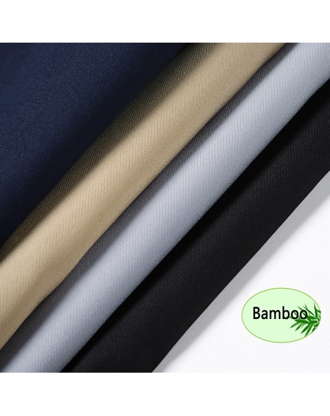 High Quality Men's Pants Baggy 100% Bamboo Fiber Stretch Thin 2022 Summer New Business Straight Trousers Male pantalones hombre