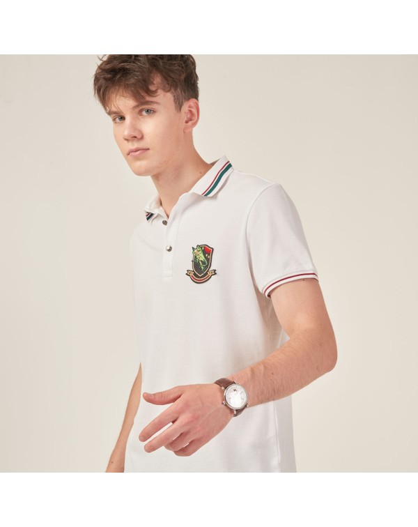 HELLEN&WOODY Luxury Casual Polo Shirt for Men 2022...