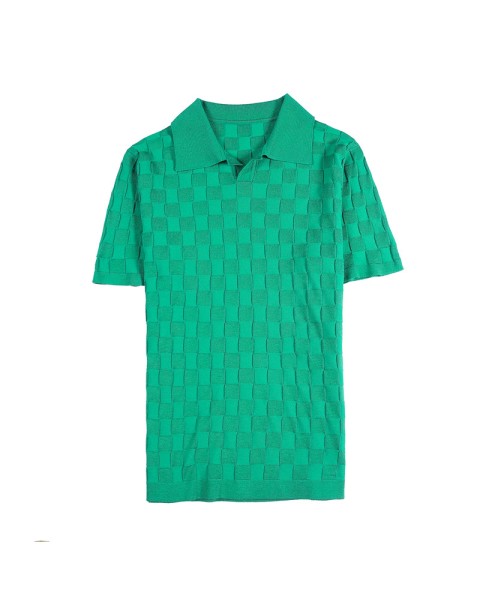 Black/Gray/Green Summer Fashion Sexy Plaid Polo Shirts For Men Clothing 2022 Stretched Slim Fit Casual Short Sleeve Polo Homme