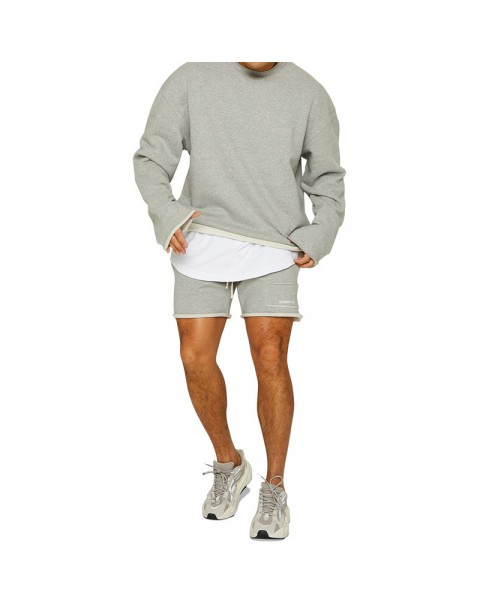 Muscle fitness brothers sports suit men's autumn and winter running training loose plus size suit