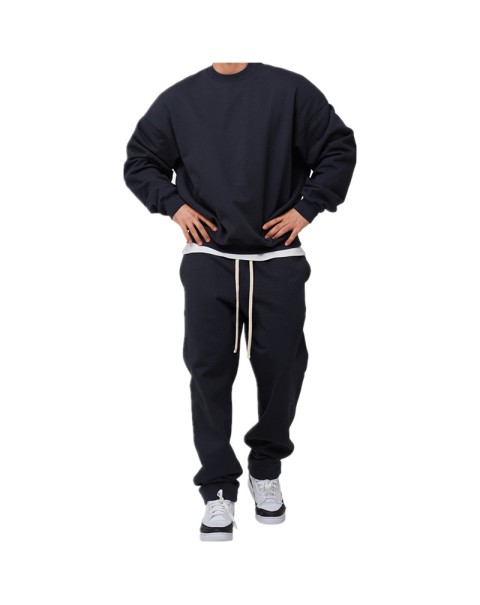 New muscle fitness brothers sports suit men's autumn leisure running training loose large size sports suit