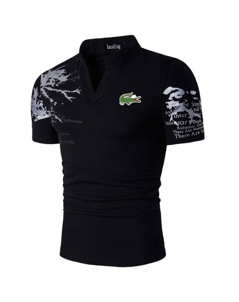 Men Polo Men Shirt Short Sleeve Polo Shirt Print Polo New Clothing Summer Streetwear Casual Fashion Men tops