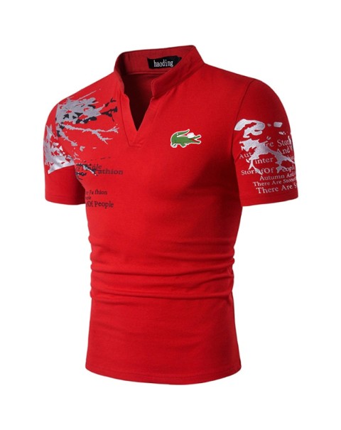 Men Polo Men Shirt Short Sleeve Polo Shirt Print Polo New Clothing Summer Streetwear Casual Fashion Men tops