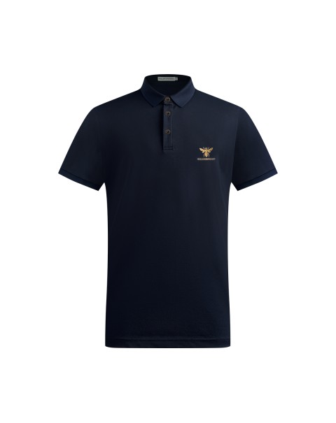 Summer Printed Logo Polo T Shirt Graphic for Man Short Sleeve Causal Business Golden Bee Cotton Blend Clothing Tops